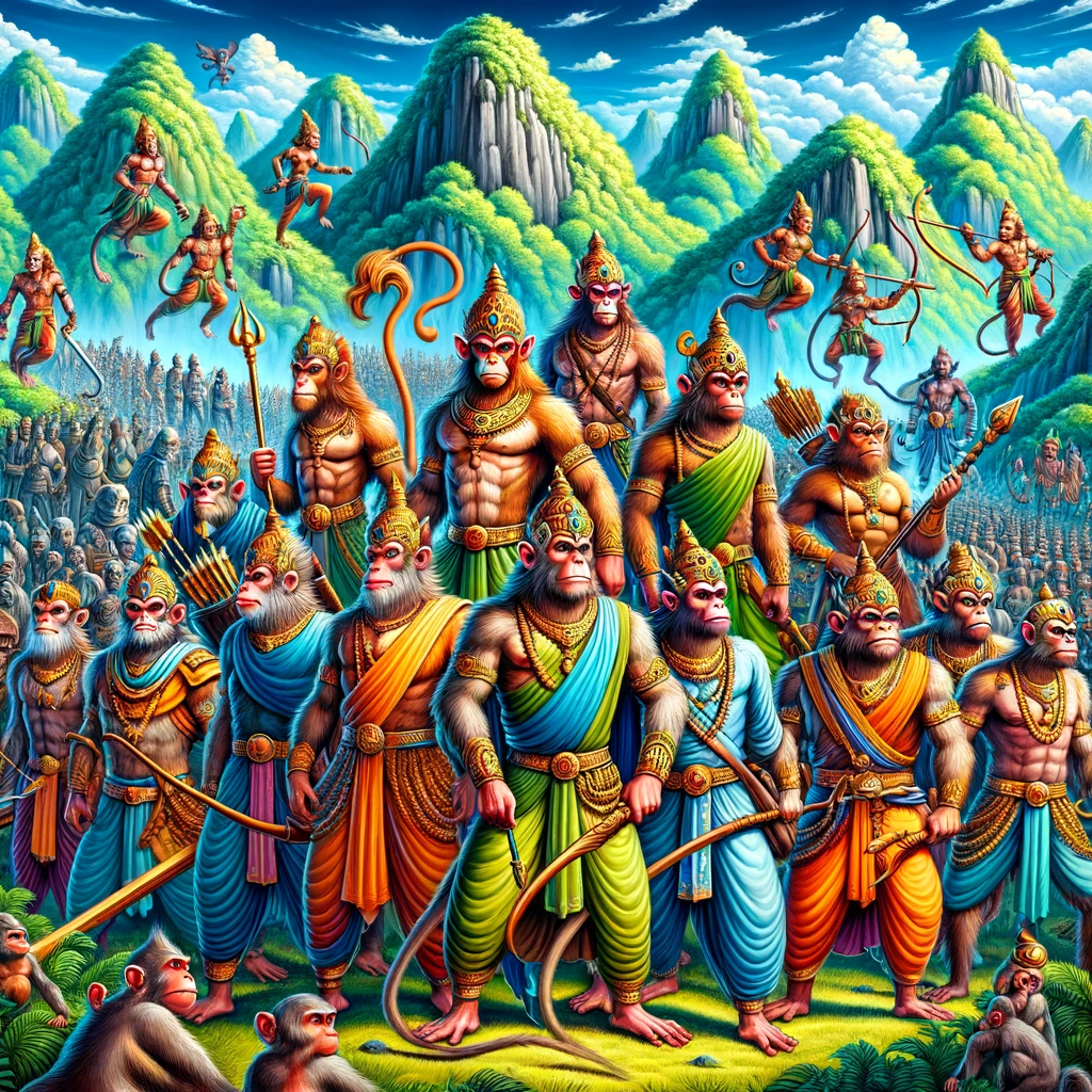 Monkey Warriors Assemble at Kishkindha